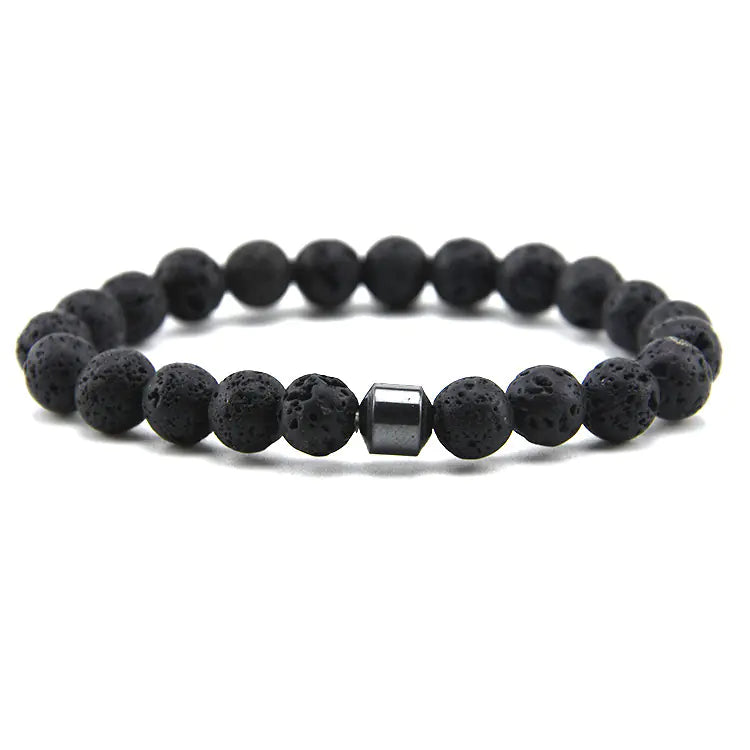 8MM Tiger Eye Stone Bead Bracelet for Men
