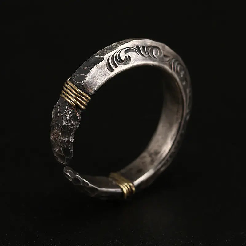 Vintage Thai Silver Aggressive Men's Ring