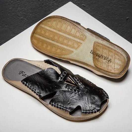 Men's Summer Hollow Breathable Beach Sandals