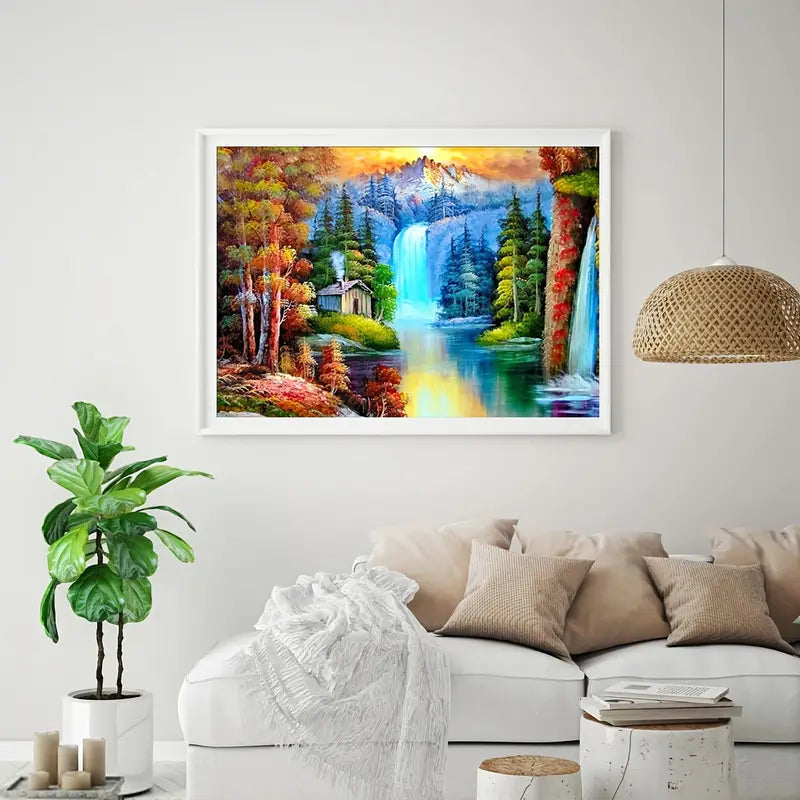 5D Diamond Painting Kit - DIY Waterfall Landscape Set