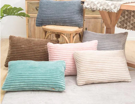 Modern Solid Color Velvet Pillowcase for Home Decor 11.8x19.7 inches