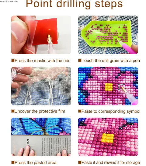 5D Sunset Tiger DIY Rhinestone Diamond Painting Kit