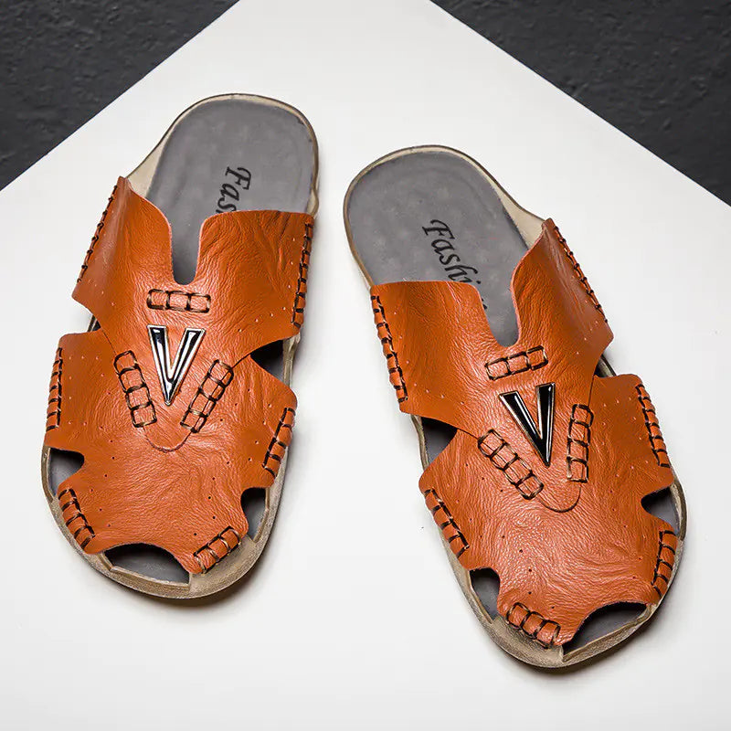 Men's Summer Hollow Breathable Beach Sandals