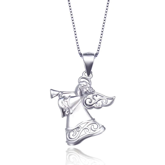 S925 Silver Necklace Pendant - Angel Design
