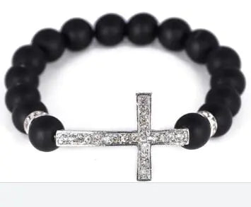 Diamond Cross Bracelet